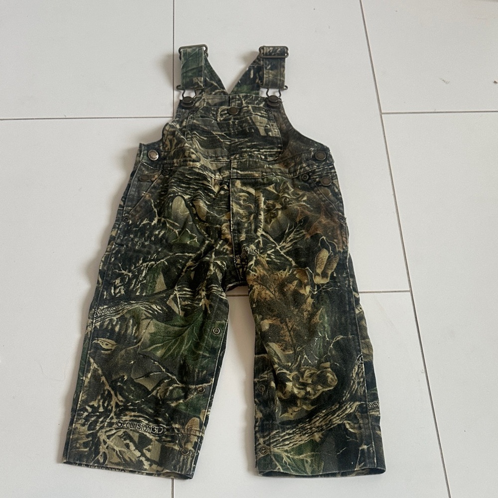 Cabelas Kids Camouflage Overalls 2T kids